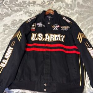 NHRA Drag racing series US Army sponsored. XL. Black jacket